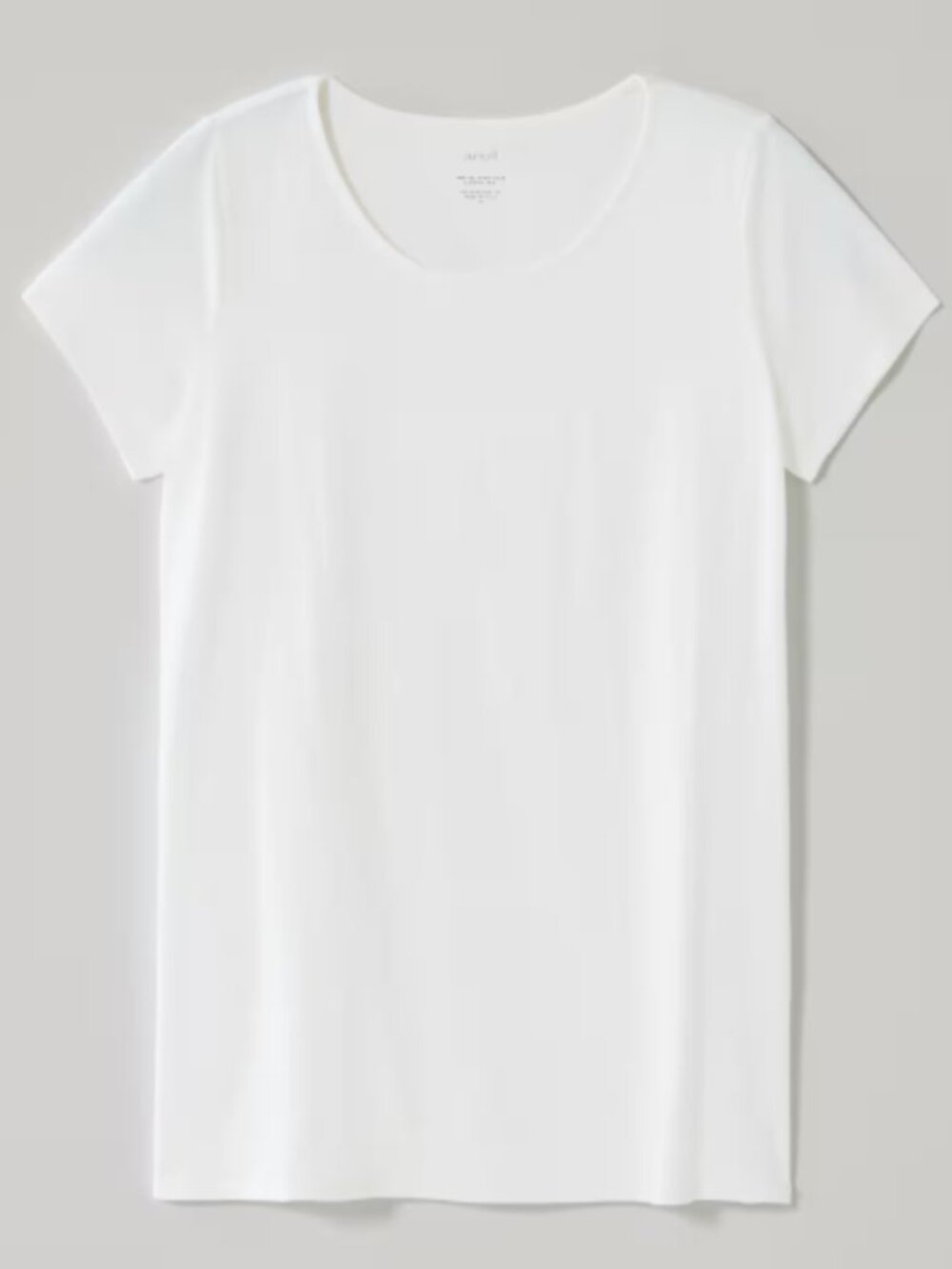 Pure Jill Scoop-Neck Elliptical Tee, White, Size Large, like new, Heritage Style